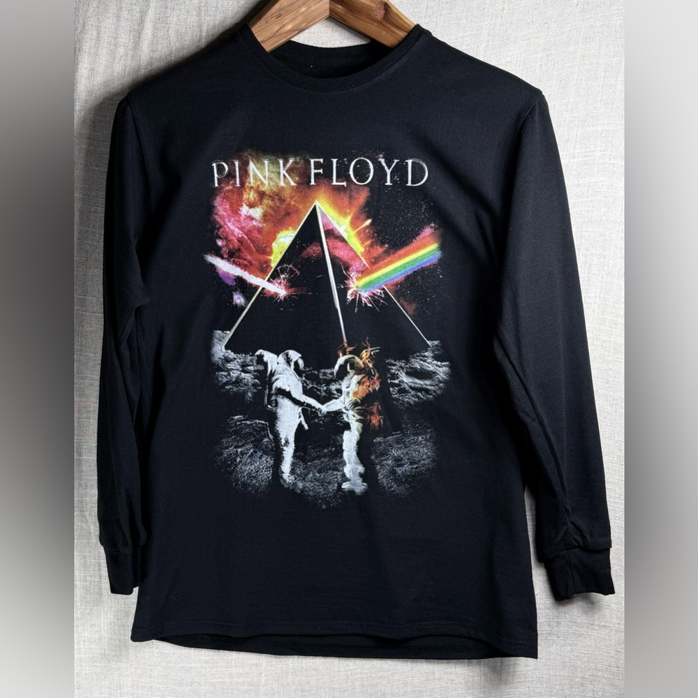 Pink Floyd Dark Side of The Moon Astronaut Long Sleeve Tee Size M